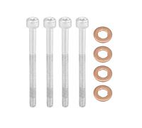 X AUTOHAUX Inyector Abrazadera Perno con Arandela Junta Kit A0009902907 para Coche