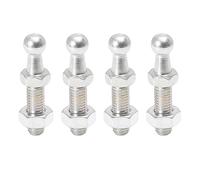 X AUTOHAUX Juego de 4 pernos de bola de 10 mm M8 x 25 mm para amortiguadores de gas