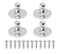 X AUTOHAUX Juego de 4 soportes de montaje redondos de 10 mm para amortiguadores de gas con tornillo
