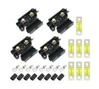 X AUTOHAUX Kit De Fusibles 120A Negro Amarillo 1PC Para Coche Doble Batería