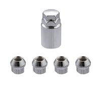 X AUTOHAUX M12x1.25 Coche Rueda Bloqueo Tornillo Tuercas Antirrobo Kit para Subaru Legacy Plata Tono