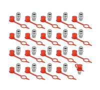 X AUTOHAUX M6 M8 M10 Accesorios para Pistola de Engrase Rectos Tapa Cobertora De Polvo para Coche 20set M6X1