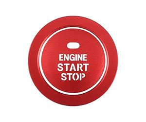 X AUTOHAUX Motor Arranque Parada Encendido Botón Pegatina para Hyundai Sonata Rojo