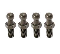 X AUTOHAUX Perno De Bola Del Puntal De Gas Negro 4 Piezas Para Coche Metal