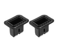X AUTOHAUX Trasero Asiento Cojín Almohadilla Clips Juego para Audi A4-2uds Negro