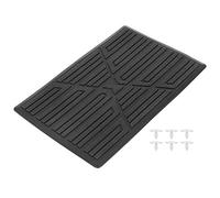 X AUTOHAUX Universal Car Vehicles Trucks Floor Carpet Mat Patch Heel Scuff Plate Foot Rest Pedal Pad