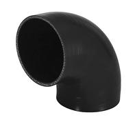 X AUTOHAUX Universal Coche 102mm 4" ID 90 Grados Intercooler Manguera de Silicona Negro