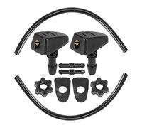 X AUTOHAUX Universal Delantero Parabrisas Lavado Boquilla Kit con Conector - 10uds