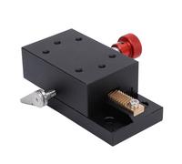 X Axes Displacement Platform 40mm Stroke, Manual Dovetail Groove Sliding Platform with Gear Rack System, 0.01mm Scale for Precise Positioning for Woodworking Modeling