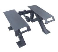 X-Bar - Plataforma alta de remo con dos ruedas de movilidad, soporte ajustable de 4 niveles y sistema de poleas. Dispositivo multifuncional para gimnasio en casa para ejercicios de remo