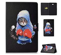 X-Best - Carcasa de protección para Samsung Galaxy Tab A 10.1 SM-T580/T585, diseño de gato de boxeo