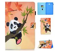 X-Best - Carcasa de protección para Samsung Galaxy Tab A 10.1 SM-T580/T585, diseño de oso de bambú