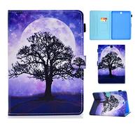 X-Best - Carcasa para Samsung Galaxy Tab A 9.7 (SM-T550/T551/T555), Funda de Piel sintética con función Atril para Samsung Galaxy Tab A 9.7 (Life Tree)
