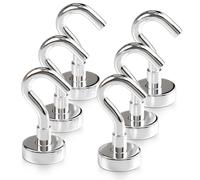 X-BET MAGNET ic Hooks - Ganchos magnéticos de neodimio resistentes para cabinas de crucero, ganchos magnéticos fuertes de tierras raras para colgar en refrigerador, parrilla (10, 12.2 kg)