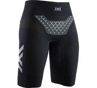 X-Bionic 4.0 Mens Twice Run Pantalones Cortos - Tecnología de refrigeración Avanzada para Carreras de Alto Rendimiento, Incluye un práctico Bolsillo Trasero - Negro/Blanco, L