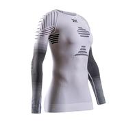 X-Bionic Camiseta de Manga Larga Invent FX para Mujer - Termorregulación y Rendimiento - Sistema 3D Bionic Sphere - Tecnología Retina - Ideal para Deportes de Invierno - X Blanco/Gris/Gris Claro, M