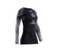 X-Bionic Camiseta de Manga Larga Invent FX para Mujer - Termorregulación y Rendimiento - Sistema 3D Bionic Sphere - Tecnología Retina - Ideal para Deportes de Invierno - X Negro/Gris/Gris Claro, L
