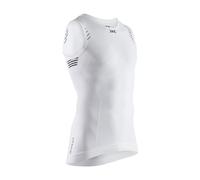 X-Bionic Camiseta Interior sin Mangas Invent 4.0 Light para Hombre - Camiseta Interior sin Mangas con tecnología termorreguladora - Ideal para Correr y Montar en Bicicleta - Blanco/Negro, L