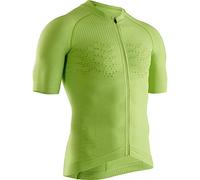 X-Bionic Effektor 4.0 Bike Zip Short Sleeve Shirt, Mujer, Green/Arctic White, L