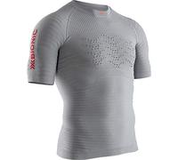 X-Bionic Effektor 4.0 Run Shirt Short Sleeve Men Shirt, Hombre, Dolomite Grey/Sunset Orange, XL