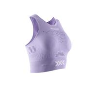 X-Bionic Energizer 4.0 Fitness Crop Top para Mujer - Control climático óptimo con Esfera biónica 3D, Soporte Fort-X para el Pecho, Movilidad Total de los Brazos, gestión del Sudor - Negro/Blanco, L
