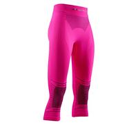 X-Bionic Energizer 4.0 Pants 3/4 Wmn, Capa de Base Pantalones Funcionales, Mujer, Neon Flamingo/Anthracite, L