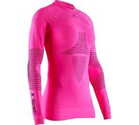X-Bionic Energizer 4.0 Shirt Lg Sl Wmn, Camiseta, Mujer, Neon Flamingo/Anthracite, XL