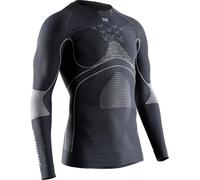 X-Bionic Energy Accumulator 4.0 Camisa Cuello Redondo y Mangas largas para Hombre - Alta tecnología para Mejorar el Rendimiento en Todo Tipo de Condiciones climáticas - Carbón/Gris, L