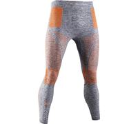 X-Bionic Energy Accumulator 4.0 Melange Pants Men Capa De Base Pantalones Funcionales, Hombre, Grey Melange/Orange, S