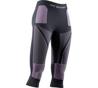 X-Bionic Energy Accumulator 4.0 Pants 3/4 Women Capa De Base Pantalones Funcionales, Mujer, Charcoal/Magnolia, M