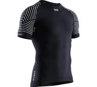 X-Bionic Invent 4.0 Camisa Ligera para Hombre - Ropa Deportiva óptima para Correr, Montar en Bicicleta y Hacer Senderismo, tecnología de enfriamiento y Calentamiento - Negro/Blanco, XL