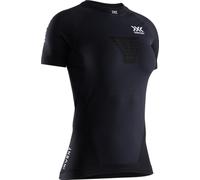 X-Bionic Invent 4.0 Camiseta de Running Speed para Hombre, Alta Tecnología con Control Climático para Corredores Ambiciosos, Mayor Confort y Regulación de la Temperatura - Negro/Blanco, L