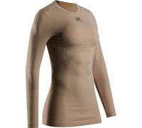 X-Bionic - Ropa interior térmica mujer - Mightywool Shirt LS W Sand para Mujer de Lana - Talla S - Beige Beige S