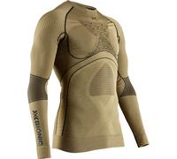 X-Bionic - Ropa interior térmica - Radiactor 4.0 Round Neck LS M Gold/Black - Talla L - Dorado Dorado L