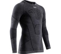 X-Bionic - Ropa interior térmica - Symbio Merino Shirt LS M Rhino Grey de Lana - Talla XL - Gris Gris XL