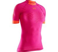 X-Bionic The Trick 4.0 Run Short Sleeve Shirt, Mujer, Trick Pink/Kurkuma Orange, L