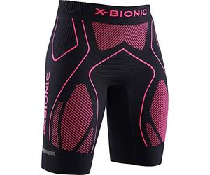 X-Bionic The Trick 4.0 Run Shorts, Mujer, Opal Black/Neon Flamigo, XL