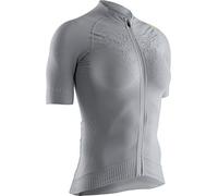 X-Bionic Twyce 4.0 Bike Zip Short Sleeve Shirt, Hombre, Dolomite Grey/Phyton Yellow, L