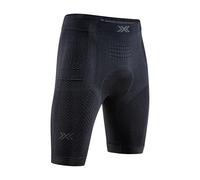 X-Bionic XCEED Ride Pantalones Cortos para Hombre - Ropa Interior de Ciclismo, Absorbe el Sudor y regulación térmica, Ideal para Todas Las Condiciones climáticas - X Negro/Gris Rinoceronte, XXL