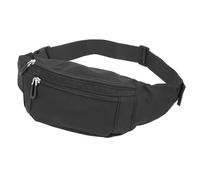 X-BLTU Riñonera para Niños Negro Grande, Riñonera Running de Moda con Cinturón Ajustable, Bolso Ligera en el Pecho, Bolsa de Cintura Mujer y Hombre para Actividades al Aire Libre y Viajes