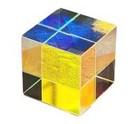 X Cubes - Juguete educativo óptico de vidrio para niños, juguete de aprendizaje para hacer fotográfico que divide haces fotográficos, efecto de luz multicolor, accesorios fotográficos