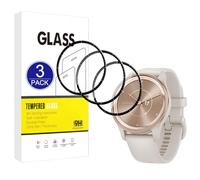 X-Dision [3 Pack] Protector de Pantalla Compatible con Garmin Move Trend,[Resistente a los arañazos][Cubierta Completa Curvada en 3D] Protector para Garmin Move Trend