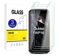X-Dision [3 Piezas Compatible con Protector de Pantalla Oukitel WP18,Película Protectora 2.5D[Dureza 9H,Compatible con Estuches,A Prueba Roturas] Premium Película Vidrio Templado