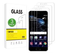 X-Dision Compatible con Huawei P10 Plus Protector de Pantalla,3 Piezas Película Protectora 2.5D[Dureza 9H,Alta Sensibilidad,A prueba Roturas] Alta Definicion Vidrio Templado