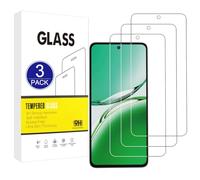 X-Dision Compatible con OPPO Reno 13 F/12 F Protector de Pantalla,3 Piezas Película Protectora 2.5D[Dureza 9H,Alta Sensibilidad,A prueba Roturas] Alta Definicion Vidrio Templado