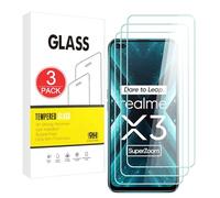 X-Dision Compatible con Realme X3 SuperZoom Protector de Pantalla,3 Piezas Película Protectora 2.5D[Dureza 9H,Alta Sensibilidad,A prueba Roturas] Alta Definicion Vidrio Templado