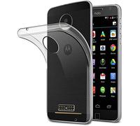 X-Dision Funda Transparente para Moto Z Play, Flexible Slim Shock Absorption TPU Funda de Silicona, Cubierta Protectora Superior Ligera y Antiarañazos Económico y Práctico
