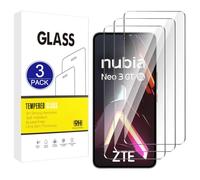 X-Dision Protector de Pantalla Compatible con ZTE Nubia Neo 3 GT 5G,[3 Piezas] Película Protectora 2.5D[Dureza 9H,A prueba Roturas] Vidrio Templado para ZTE Nubia Neo 3 GT 5G