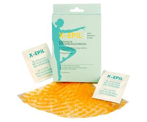 X-Epil Bandas depilatorias de cera fría 12 tiras dobles para la cara