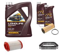 X Febi BILSTEIN Inspección Set 7L mannol Longlife 504/507 5W-30 para Audi A8